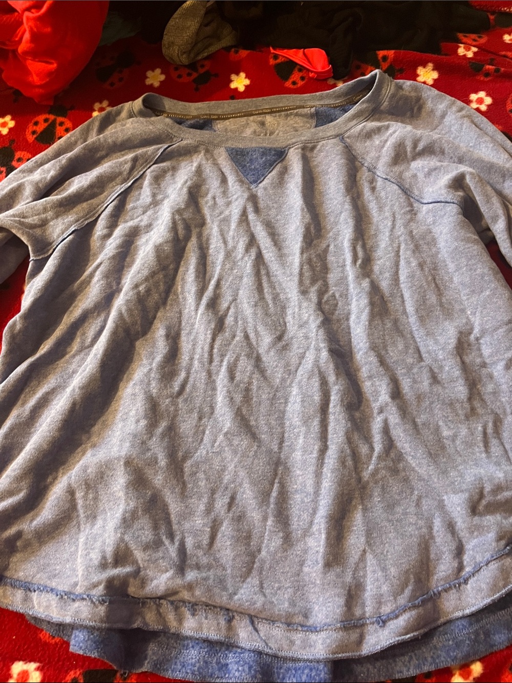 Calvin Klein Performance Heathered Blue Pullover Sweatshirt